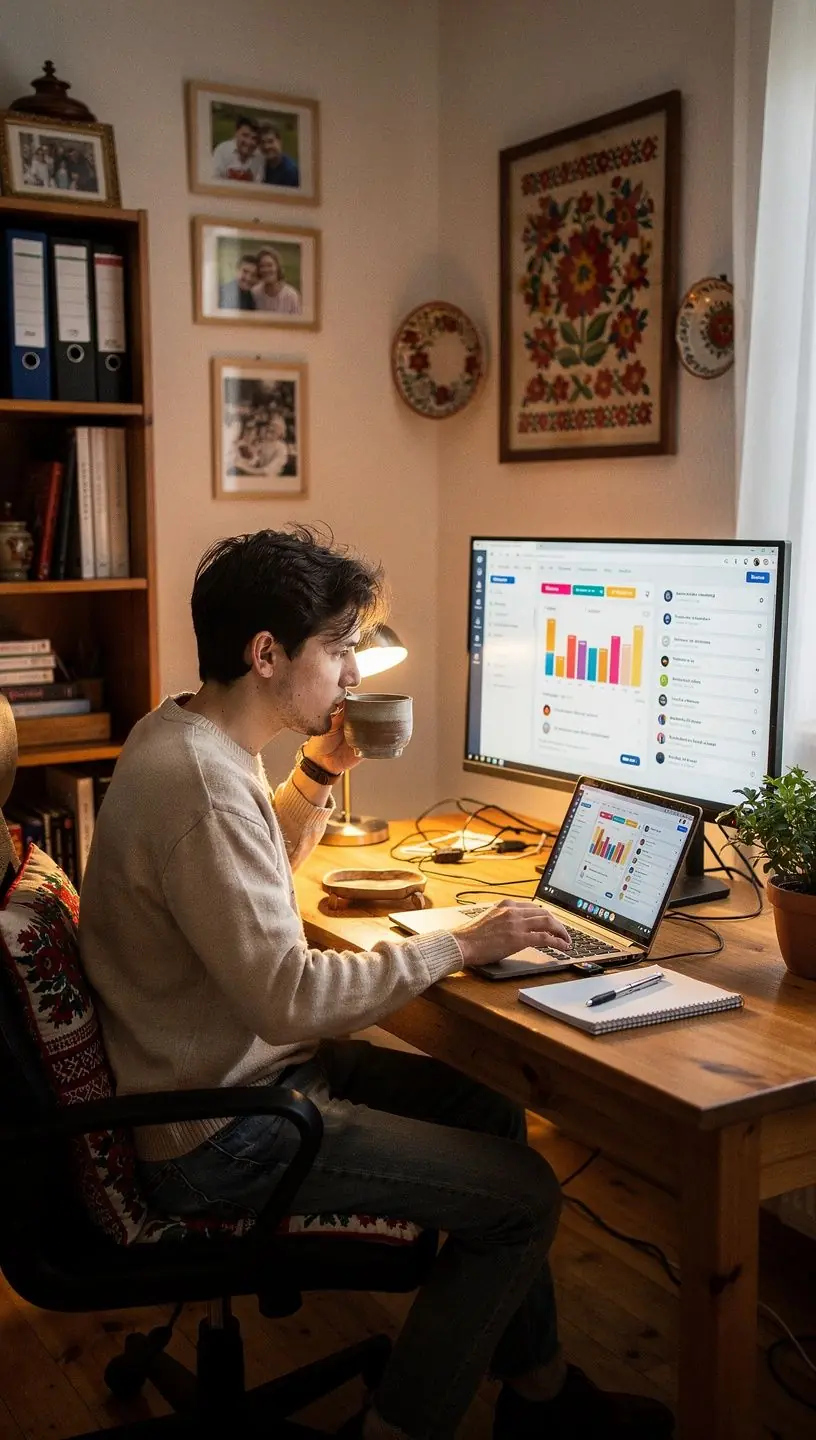 Modern office workspace