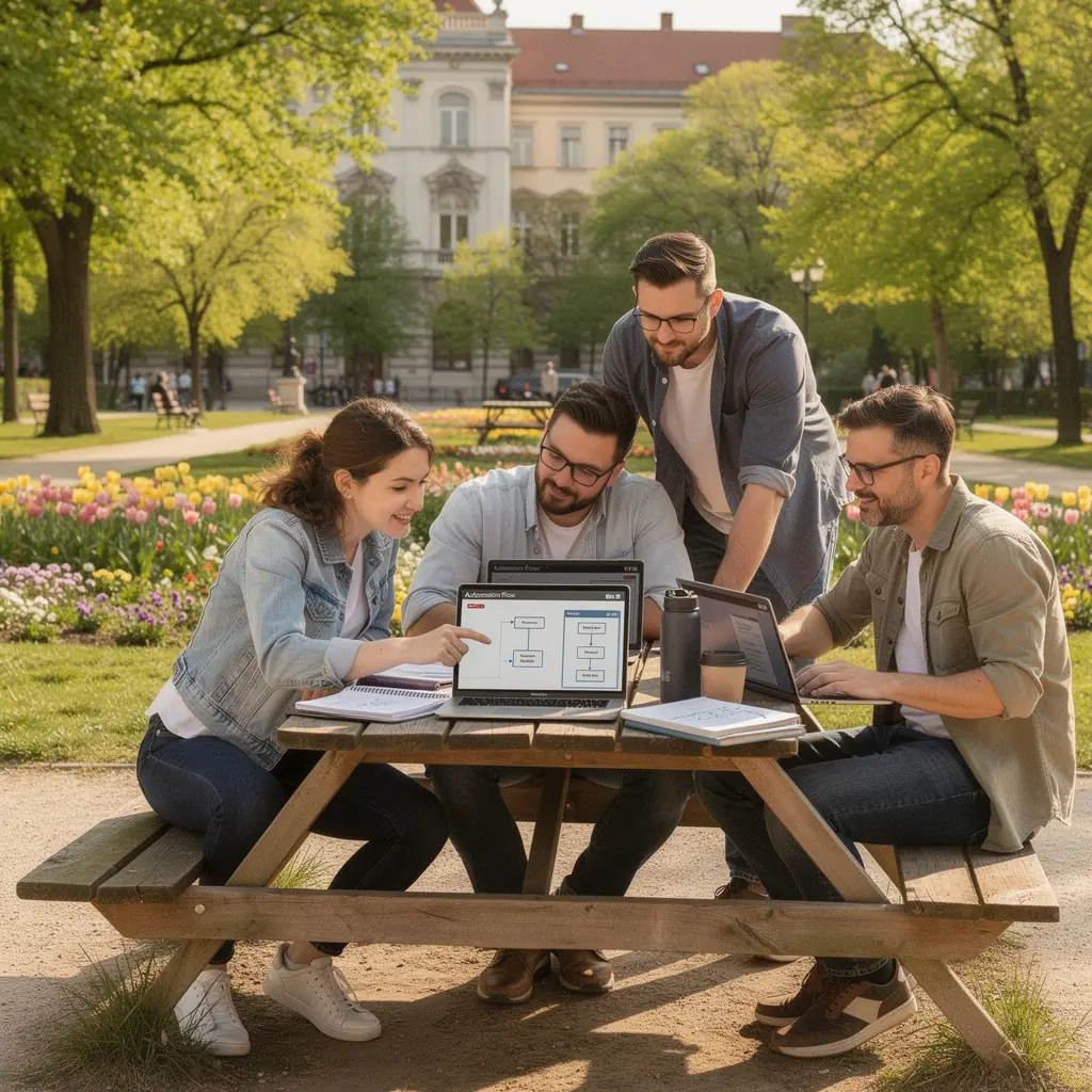 Professional team collaboration